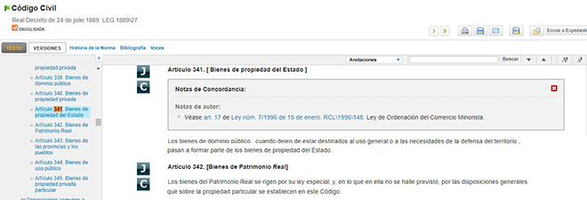 Ahorra tiempo gracias a las concordancias de legislación con Aranzadi One